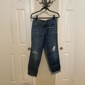 Loft Boyfriend Distressed Jeans